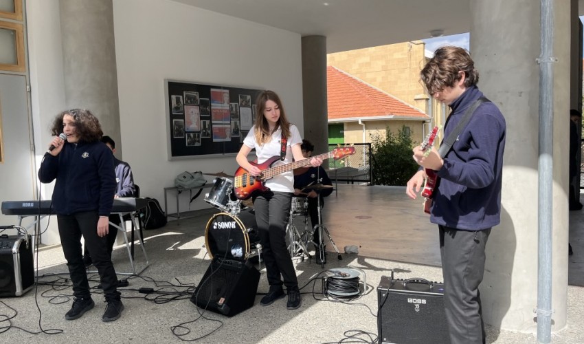 Rocking Out with Student Talent: Guns N' Roses Classics Take Center Stage at  The English School 's 